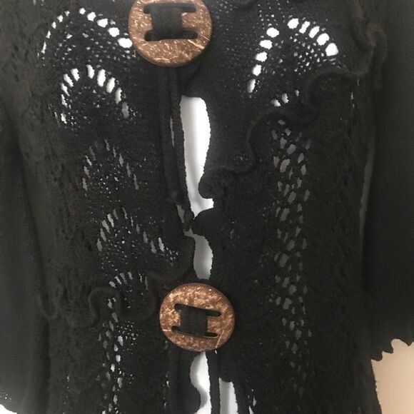 Lisa International Women's Knit Top | Sweater | Cardigan XS - Picture 6 of 8